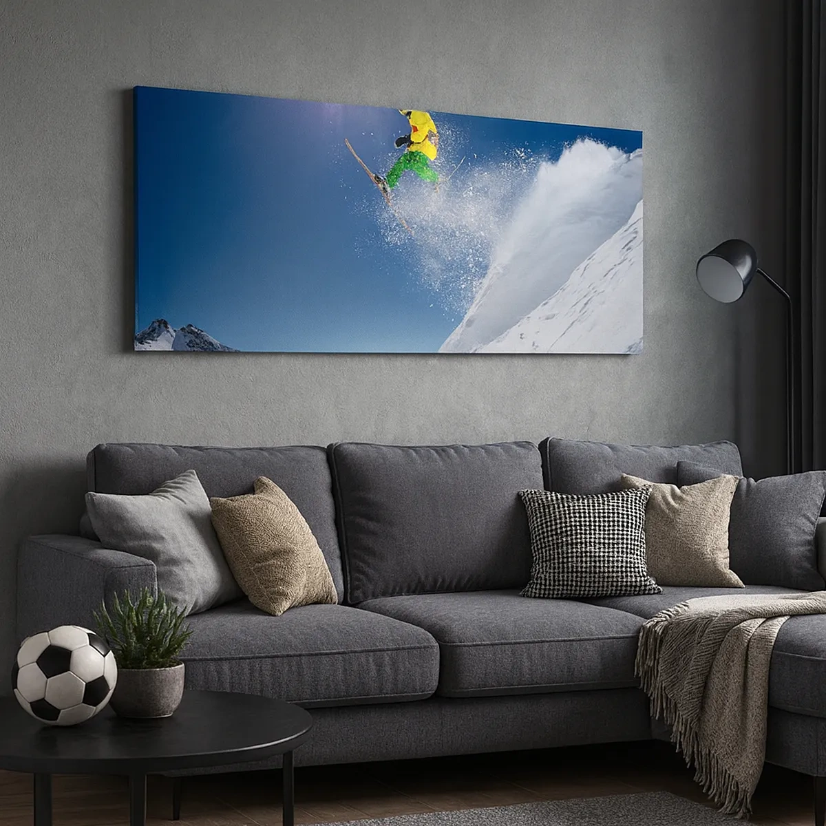 Impression sur toile - Image sur toile - Danse avec les montagnes - 30x30 cm