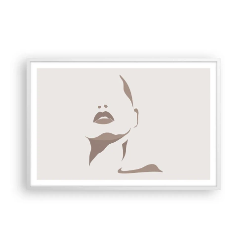 Affiche dans un cadre blanc - Poster - Fait de lumière et d'ombre - 91x61 cm