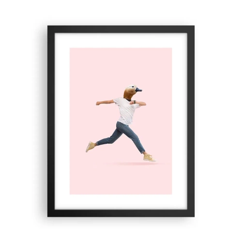 Affiche dans un cadre noir - Poster - Une pincée d'absurdité - 30x40 cm