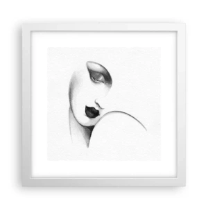 Affiche dans un cadre blanc - Poster - Dans le style de Lempicka - 30x30 cm