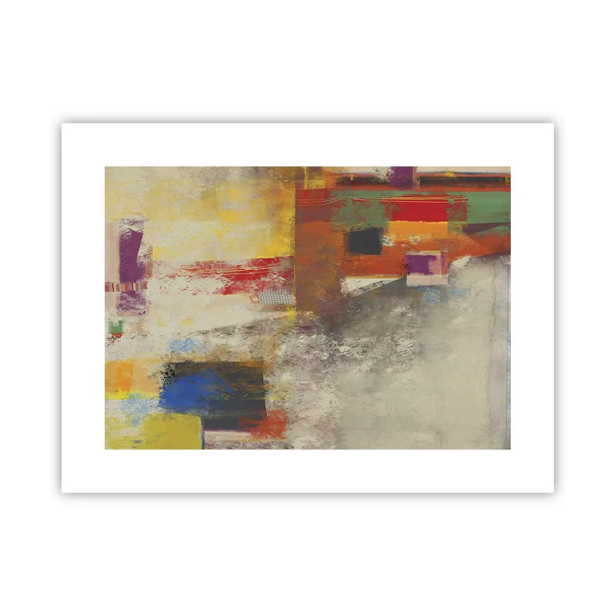 Affiche - Poster - Géométrie des couleurs - 40x30 cm