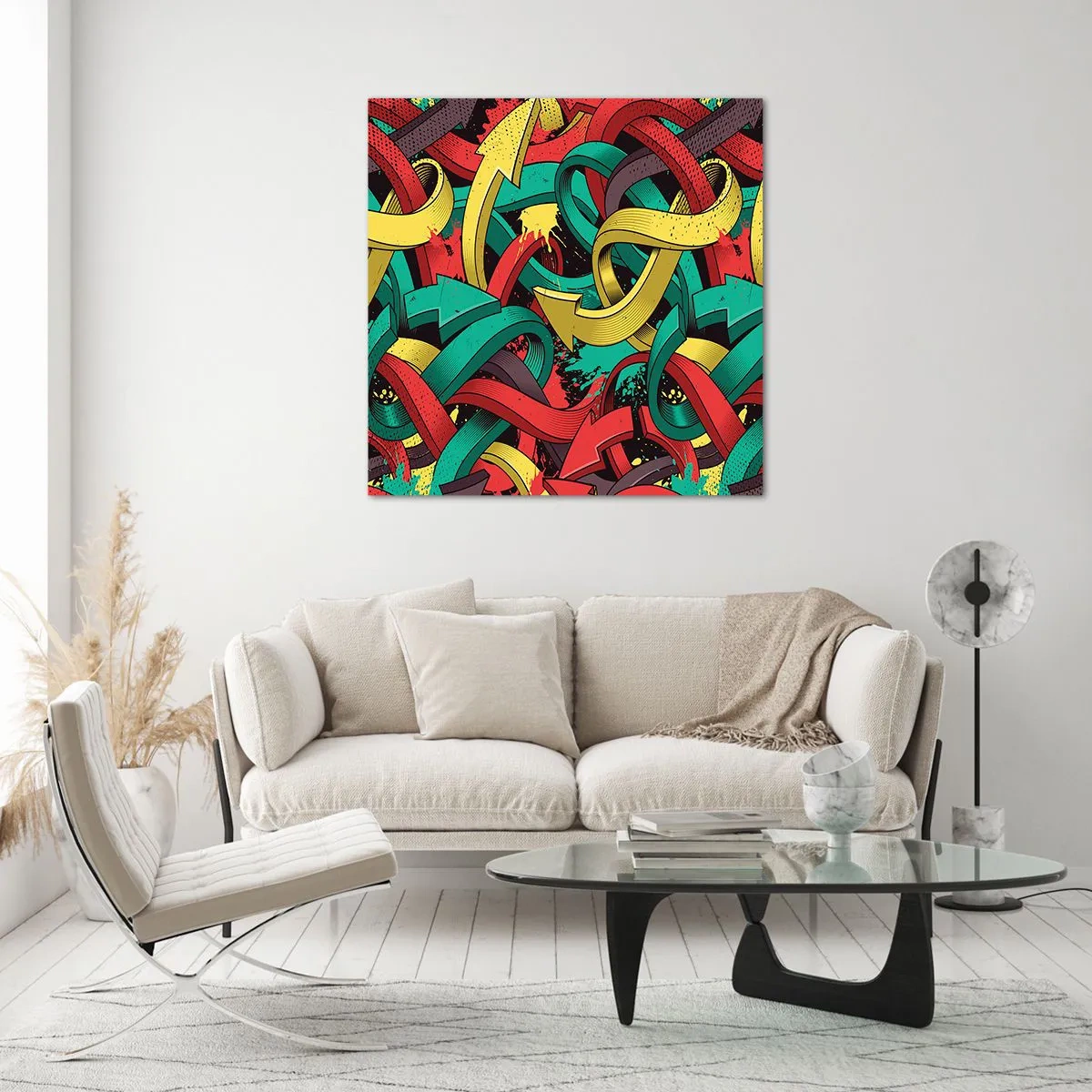 Impression sur verre - Image sur verre - Quel chemin vers le but ? - 60x60 cm