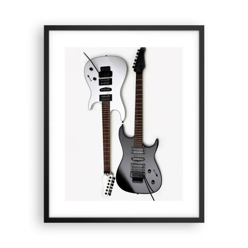 Affiche dans un cadre noir - Poster - Harmonie des formes - 40x50 cm