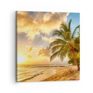 Impression sur toile - Image sur toile - Été éternel, toujours des vacances - 70x70 cm