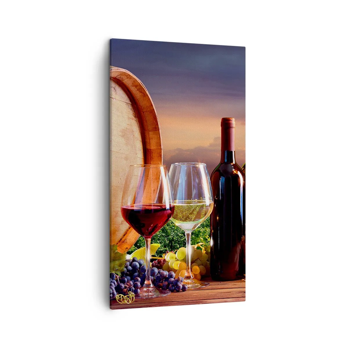 Impression sur toile - Image sur toile - Ici la vie a du goût - 45x80 cm