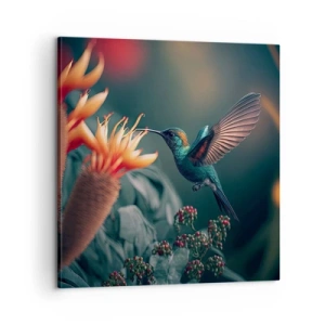 Impression sur toile - Image sur toile - une vie vraiment colorée - 60x60 cm