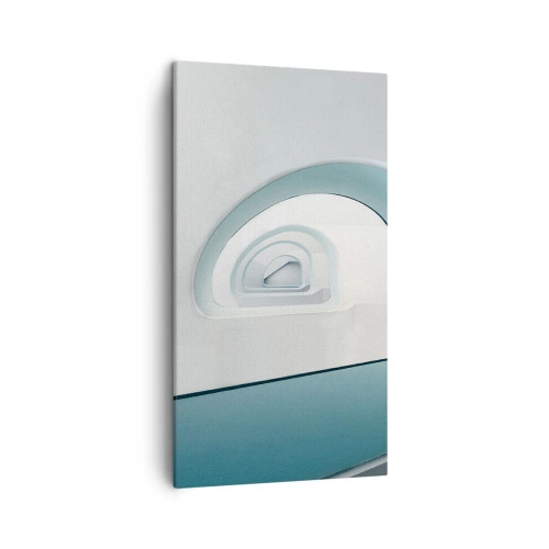 Impression sur toile - Image sur toile - Au profondeur du bleu - 45x80 cm