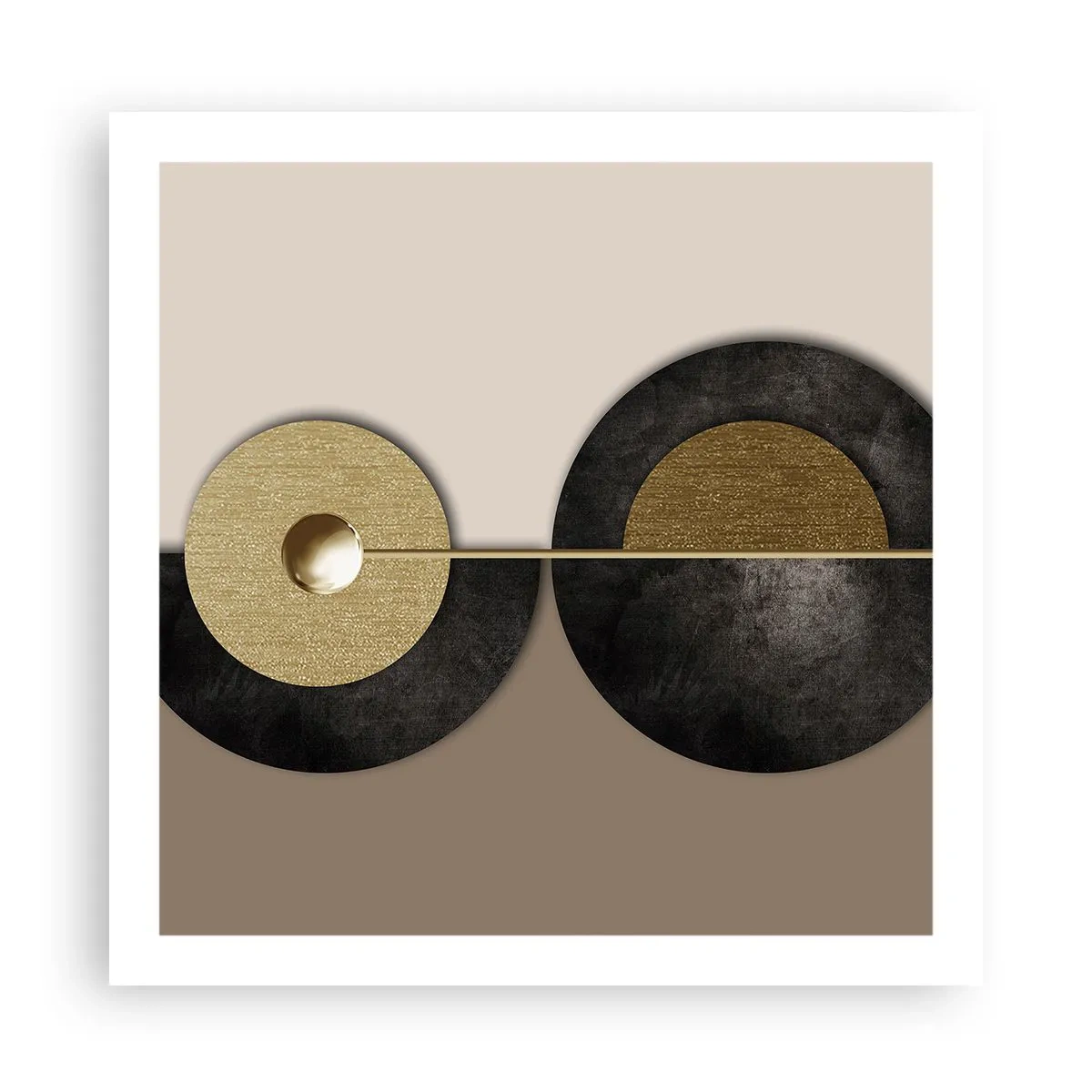 Affiche - Poster - Variations autour du cercle - 60x60 cm