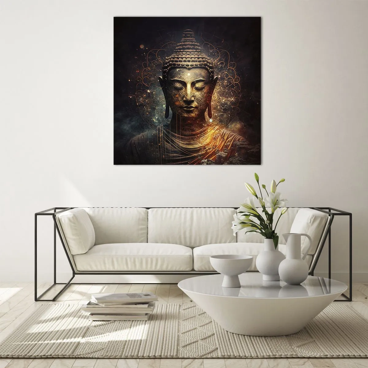 Impression sur verre - Image sur verre - Équilibre spirituel - 70x70 cm