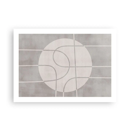 Affiche - Poster - Circulaire et tout droit - 70x50 cm