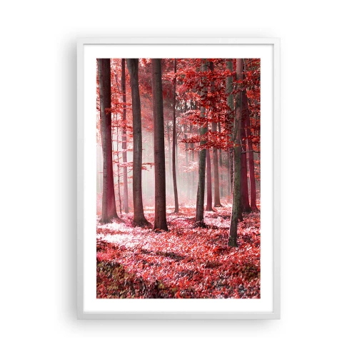 Affiche dans un cadre blanc - Poster - Le rouge est tout aussi beau - 50x70 cm