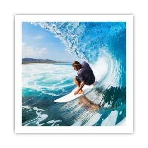 Affiche - Poster - Danse avec les vagues - 60x60 cm