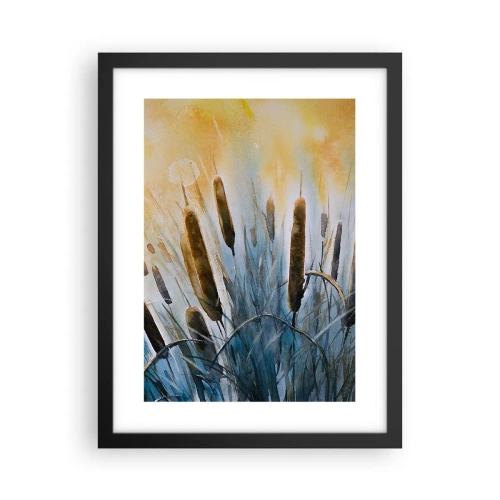 Affiche dans un cadre noir - Poster - Fraicheur de l'eau, chaleur du soleil - 30x40 cm