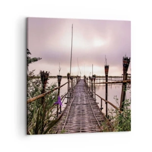 Impression sur toile - Image sur toile - Le silence et le calme d'Asie - 60x60 cm