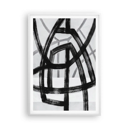 Affiche dans un cadre blanc - Poster - Profondeur du bâtiment - 70x100 cm