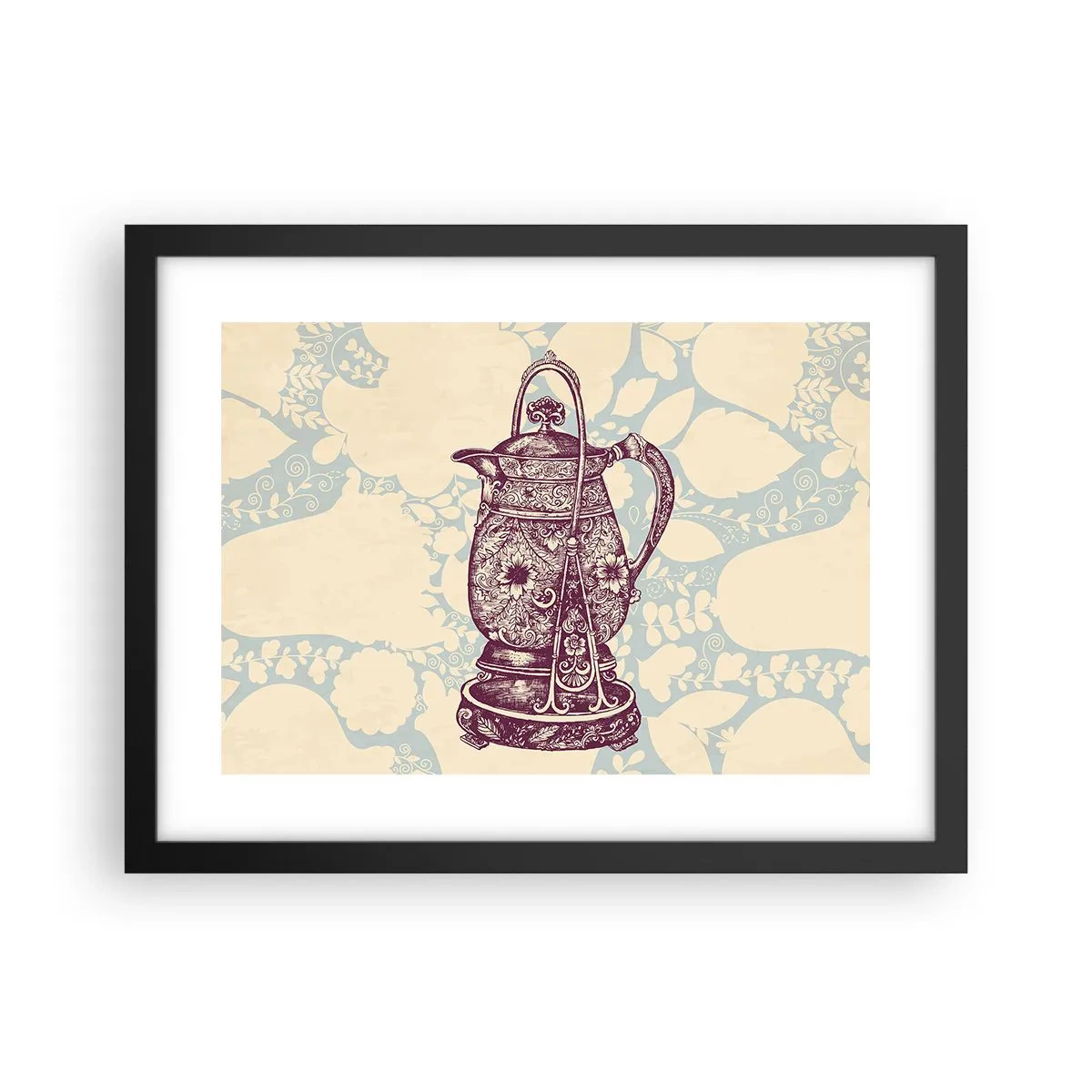 Affiche dans un cadre noir - Poster - La beauté du quotidien - 40x30 cm