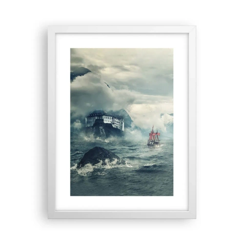 Affiche dans un cadre blanc - Poster - Dans l'eau magique - 30x40 cm