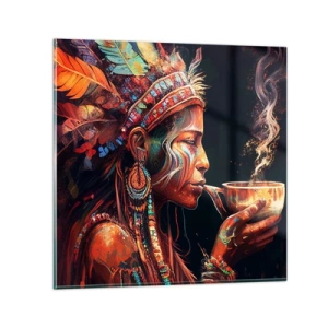 Impression sur verre - Image sur verre - Rituel magique - 40x40 cm