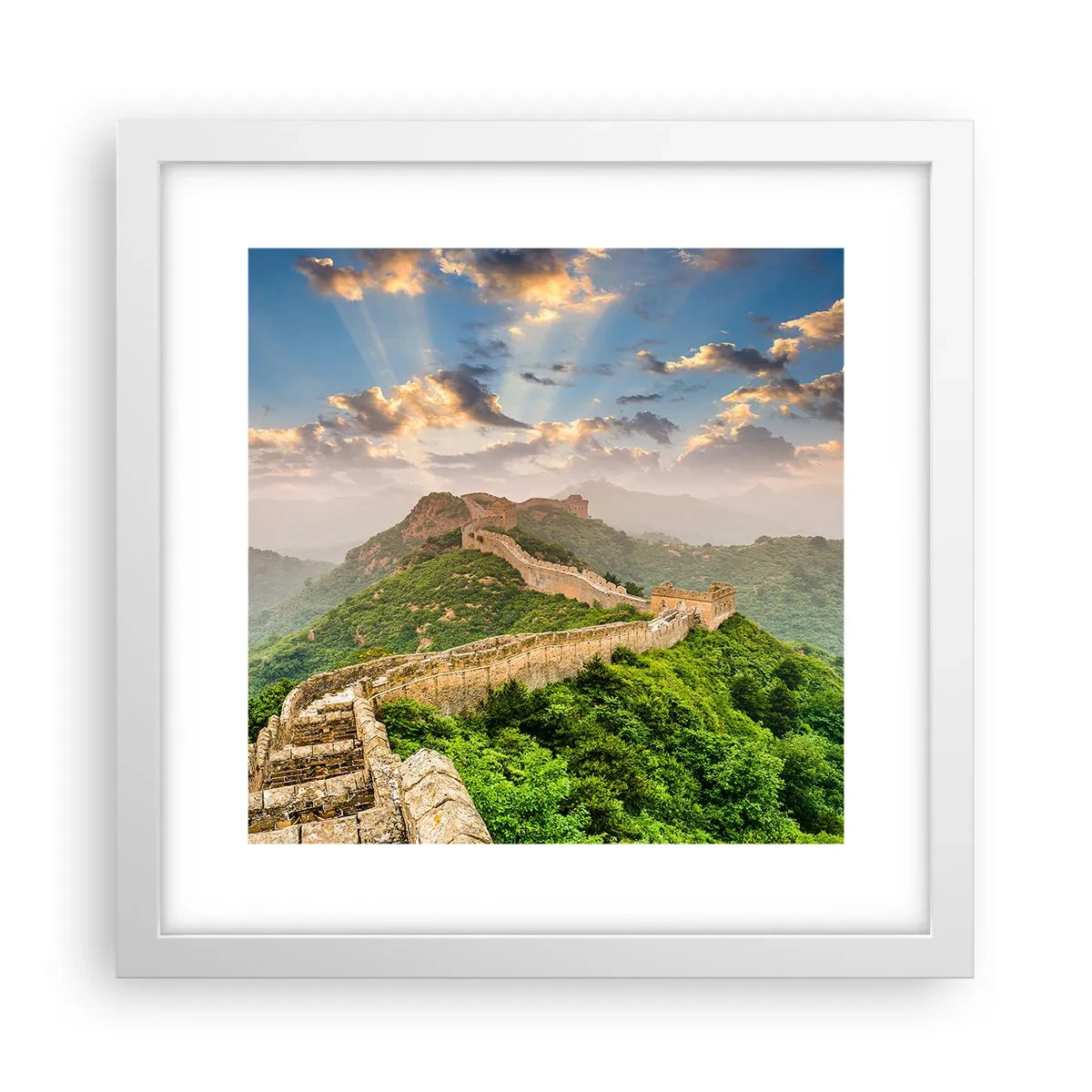 Affiche dans un cadre blanc - Poster - Grandeur éternelle - 30x30 cm