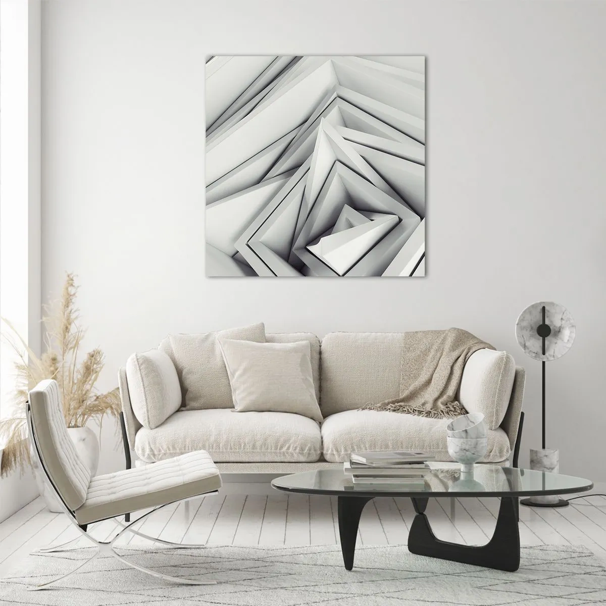 Impression sur verre - Image sur verre - Bourgeon d’angles vifs - 40x40 cm