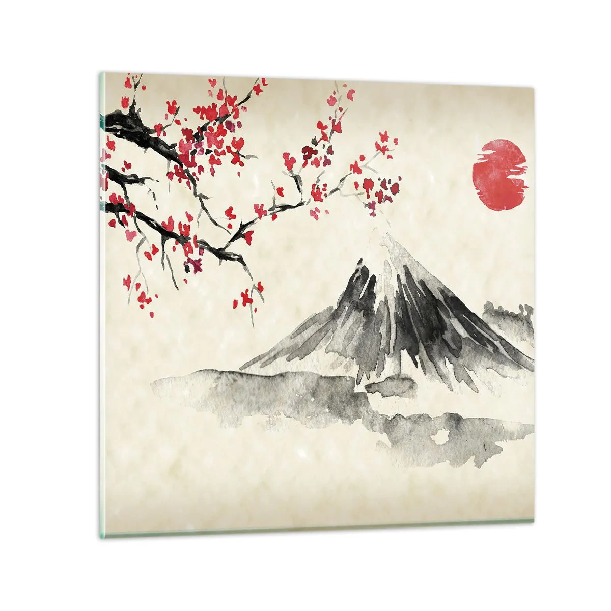 Impression sur verre - Image sur verre - Tomber amoureux du Japon - 60x60 cm