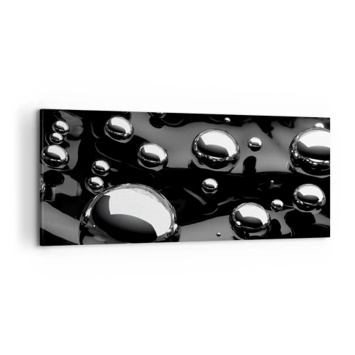 Impression sur toile - Image sur toile - D'un ton noir - 100x40 cm