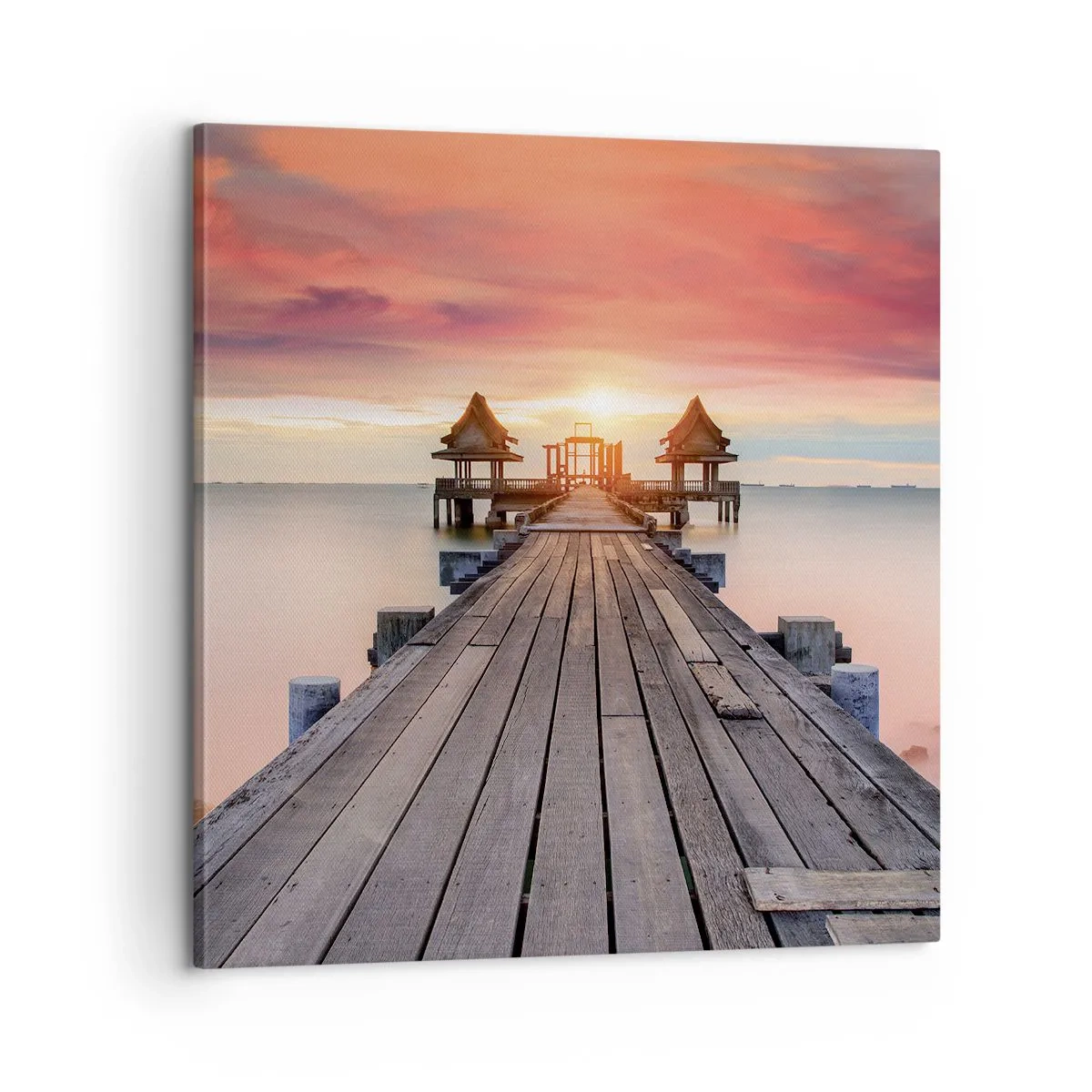 Impression sur toile - Image sur toile - L'Ouest à l'Est - 60x60 cm