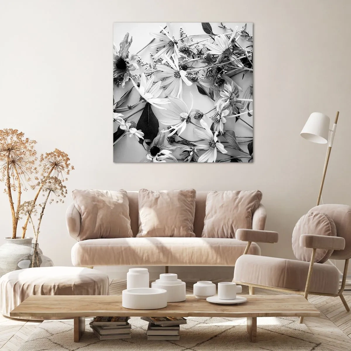Impression sur toile - Image sur toile - Non-un bouquet de fleurs - 70x70 cm