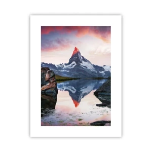 Affiche - Poster - Le coeur des montagnes est chaud - 30x40 cm