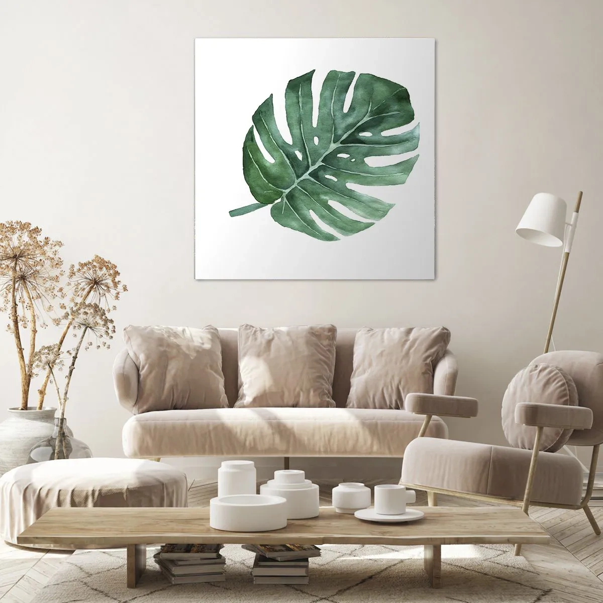 Impression sur toile - Image sur toile - Concept vert - 60x60 cm