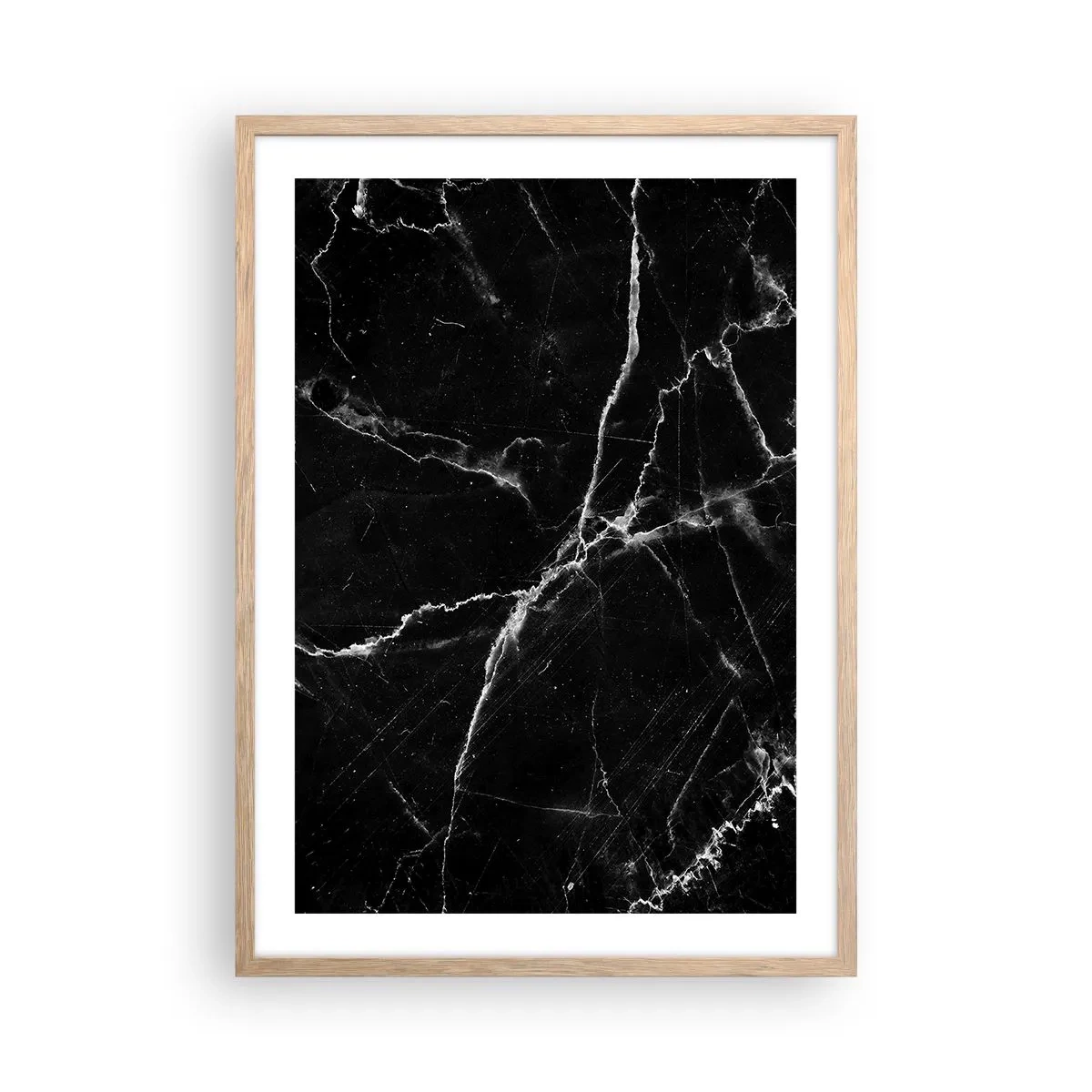 Affiche dans un chêne clair - Poster - La vie secrète de la pierre - 50x70 cm