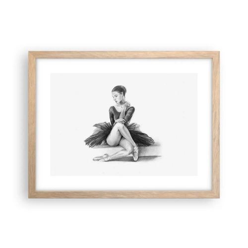 Affiche dans un chêne clair - Poster - Envoutée par la danse - 40x30 cm