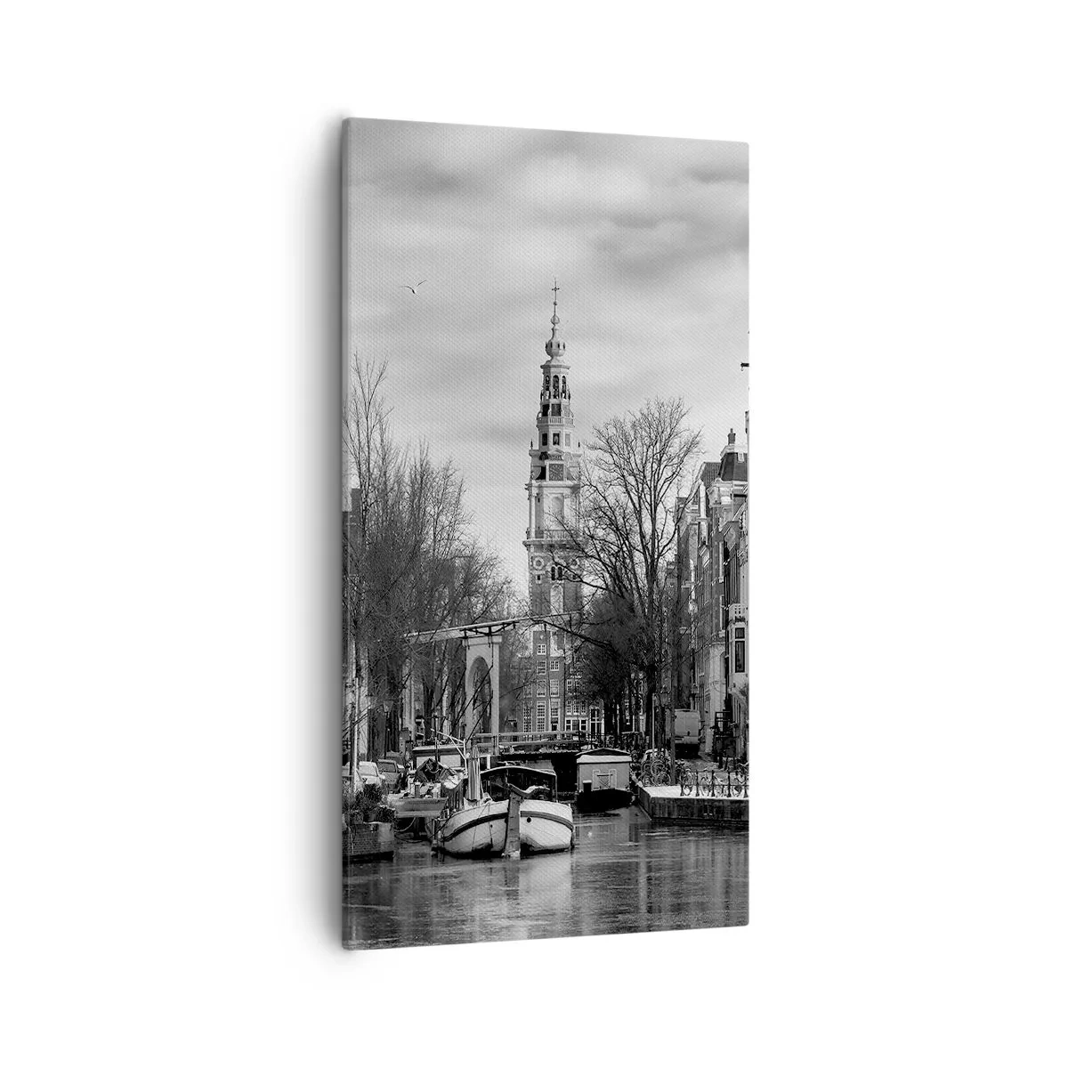 Impression sur toile - Image sur toile - Climat d'Amsterdam - 55x100 cm
