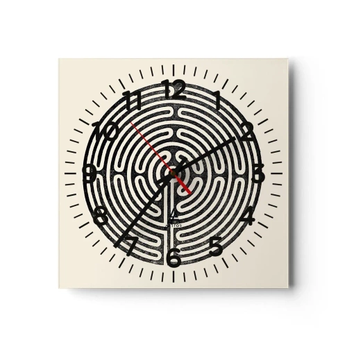 Horloge murale - Pendule murale - Ordre mystérieux - 40x40 cm