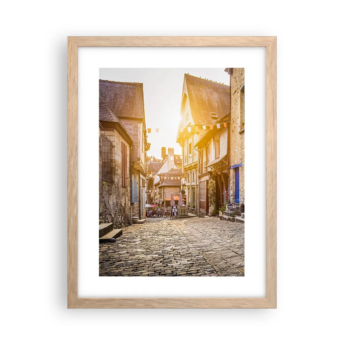 Affiche dans un chêne clair - Poster - Aux confins du monde - 30x40 cm