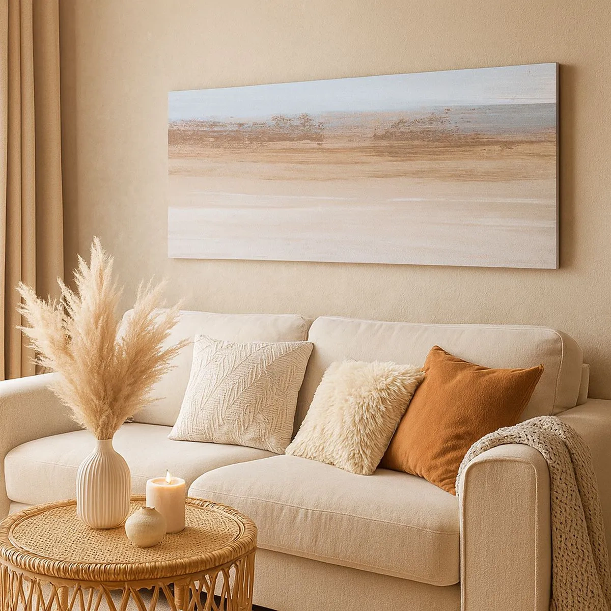 Impression sur toile - Image sur toile - Paysage ambigu - 100x40 cm