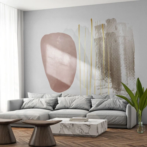 Papier Peint Autocollant Deluxe Sticker - Colonnade abstraite - Abstraction, Morceau, Modèle moderne - 500x350 cm