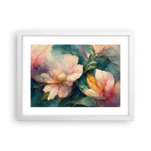 Affiche dans un cadre blanc - Poster - Uniquement de la subtilité - 40x30 cm