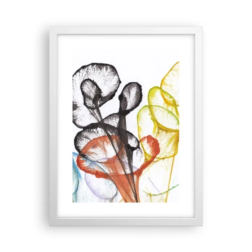 Affiche dans un cadre blanc - Poster - Fleurs avec une âme - 30x40 cm