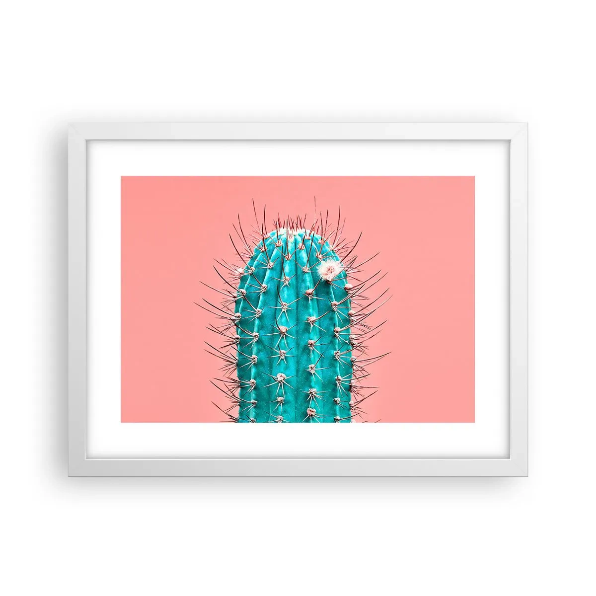 Affiche dans un cadre blanc - Poster - Juste regarde - 40x30 cm