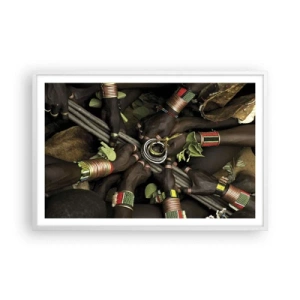 Affiche dans un cadre blanc - Poster - Nous sommes ensemble - 91x61 cm