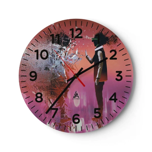 Horloge murale - Pendule murale - Pouvez-vous regarder à l'intérieur de vous-même ? - 30x30 cm