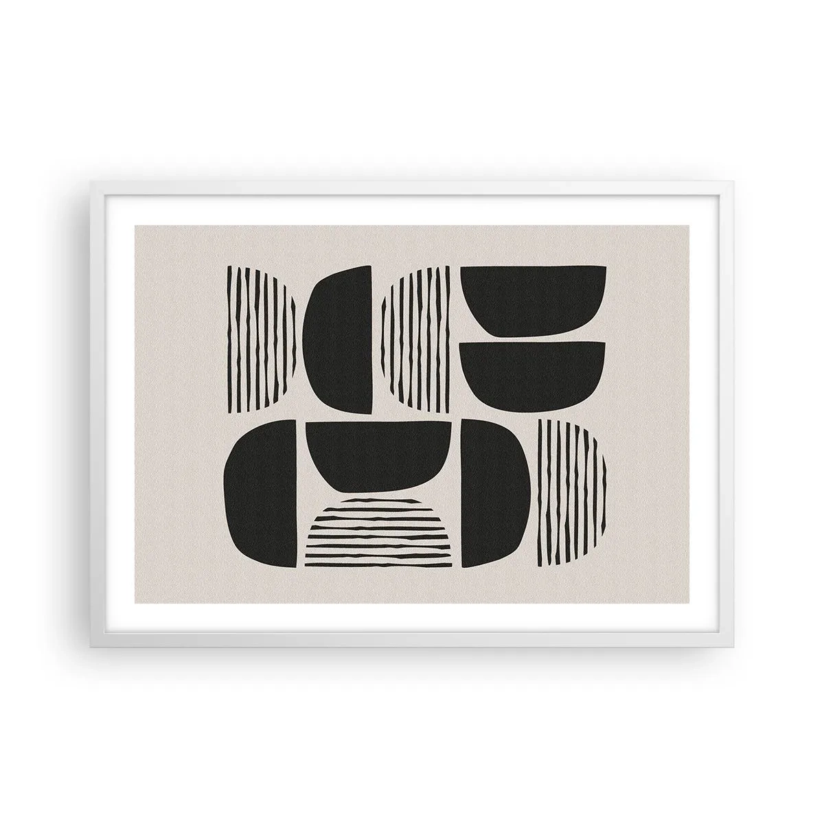 Affiche dans un cadre blanc - Poster - Offres sans enthousiasme - 70x50 cm