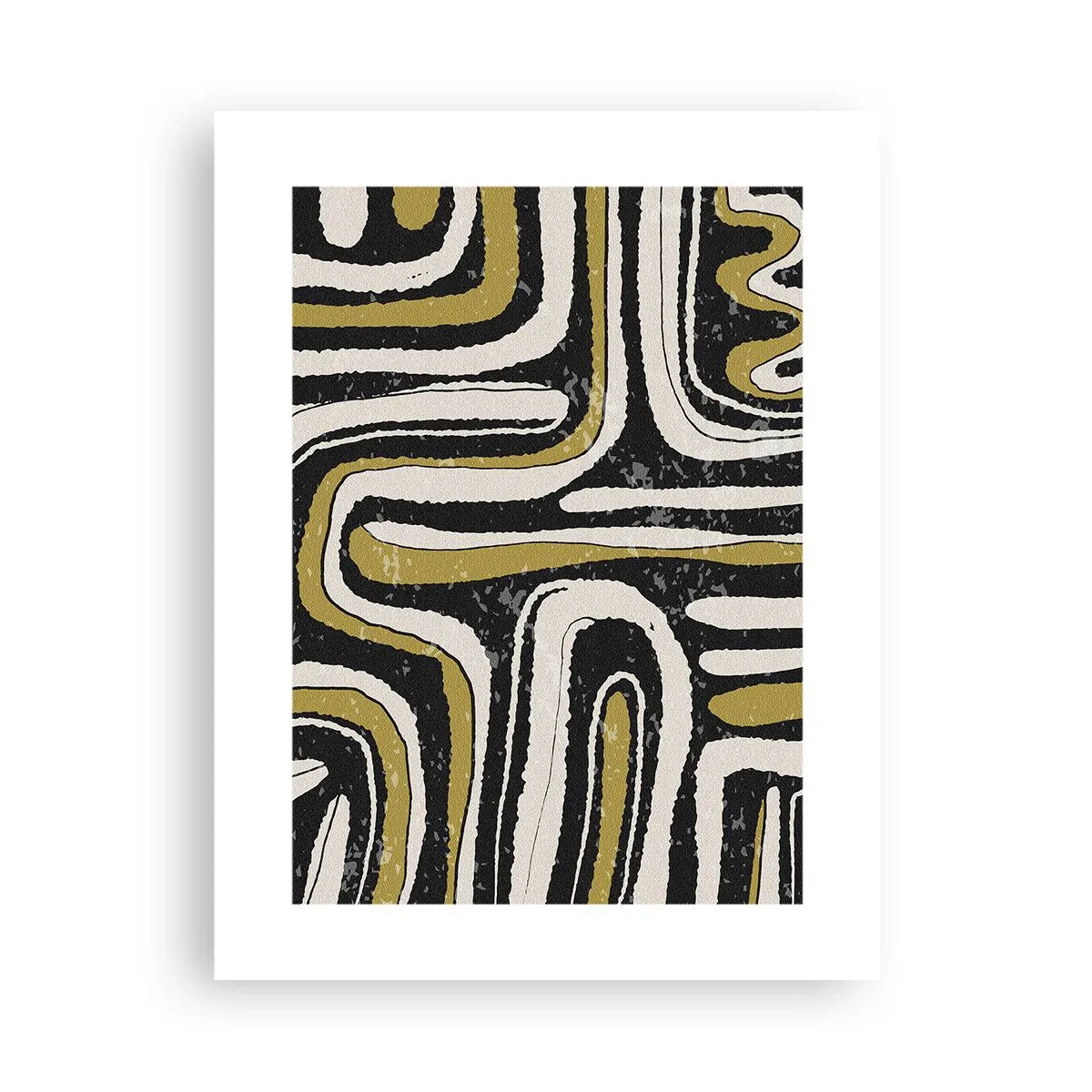 Affiche - Poster - Composition : routes et ruelles - 30x40 cm