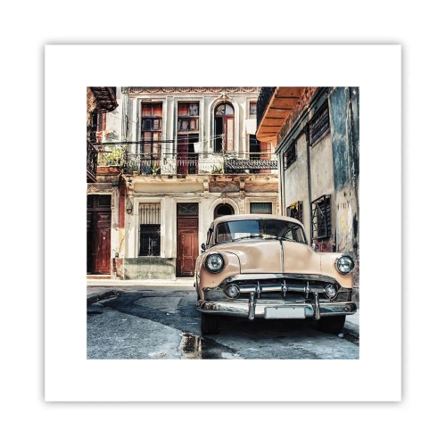Affiche - Poster - Sieste à La Havane - 30x30 cm