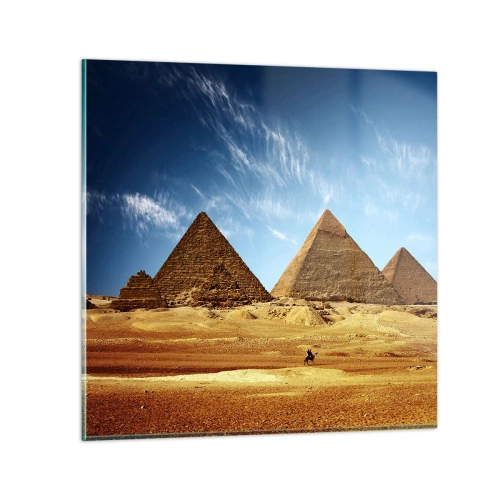 Impression sur verre - Image sur verre - 40 siècles vous regardent - 30x30 cm