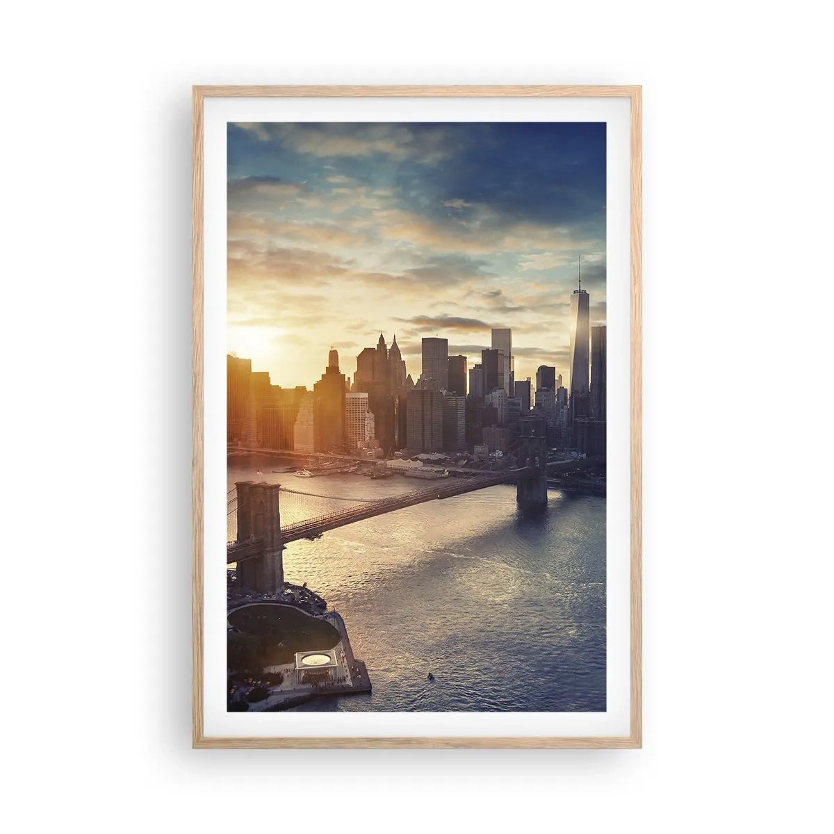 Affiche dans un chêne clair - Poster - Monument de la culture occidentale - 61x91 cm