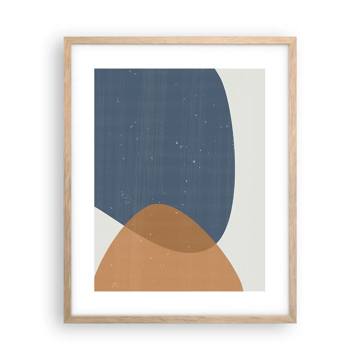 Affiche dans un chêne clair - Poster - Ovales et influences - 40x50 cm