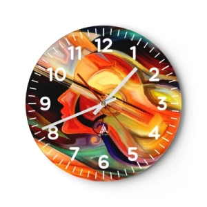 Horloge murale - Pendule murale - Tout va bien - 40x40 cm