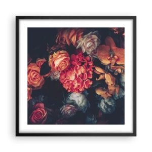 Affiche dans un cadre noir - Poster - Comme chez les maîtres hollandais - 50x50 cm